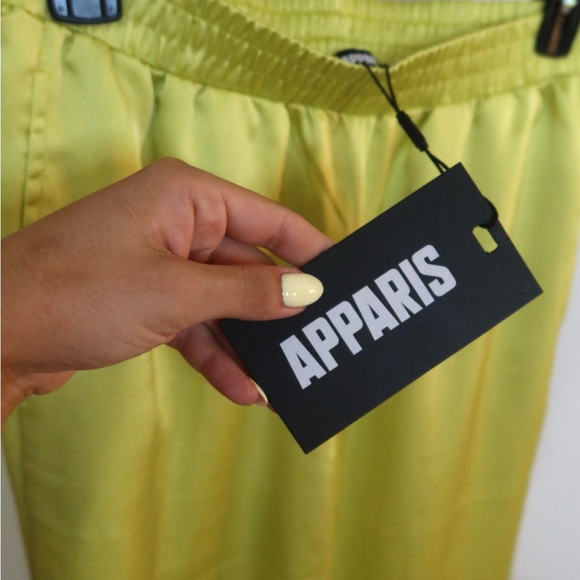 Apparis Wide Leg Satin Silk Sandra Pant - Picture 5 of 6